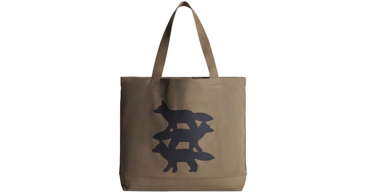 Maison Kitsune STUNT FOXE TOTE Maison Tote | Men for HBX