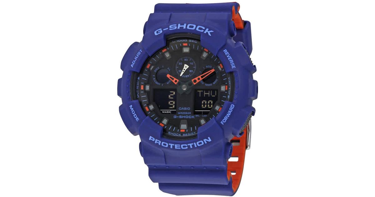 g shock blue line