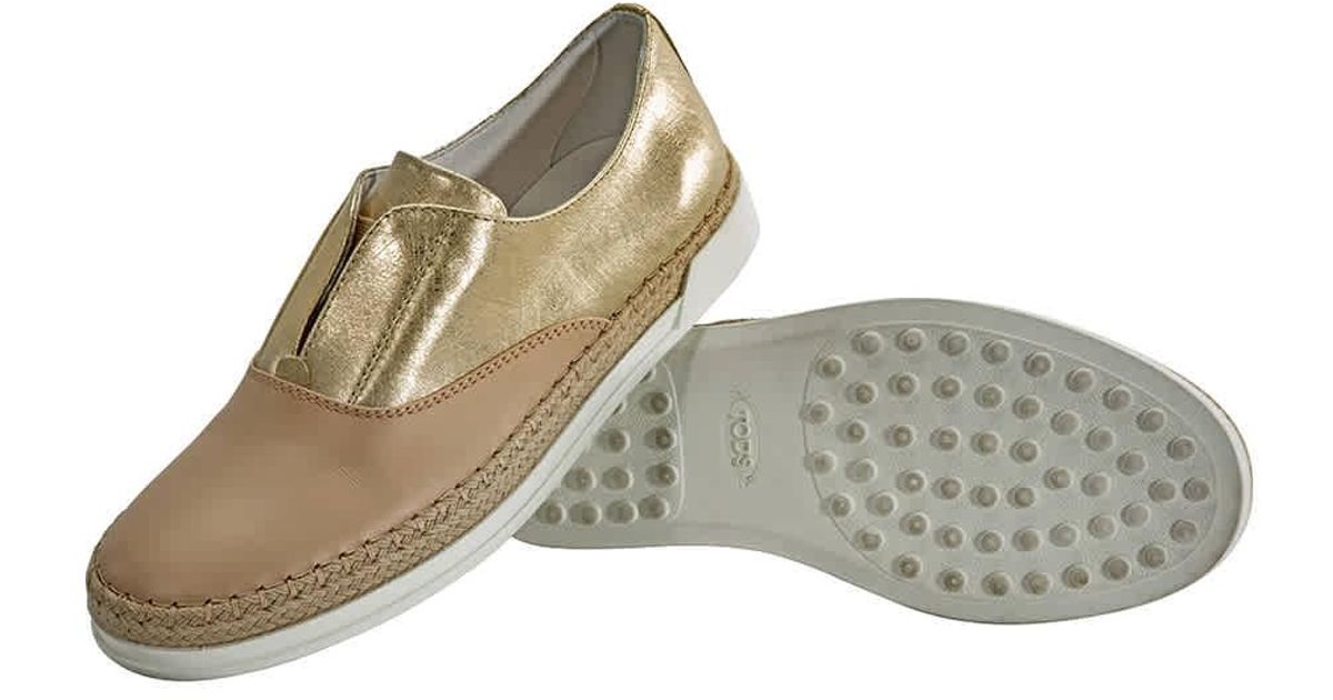 beige slip on trainers womens