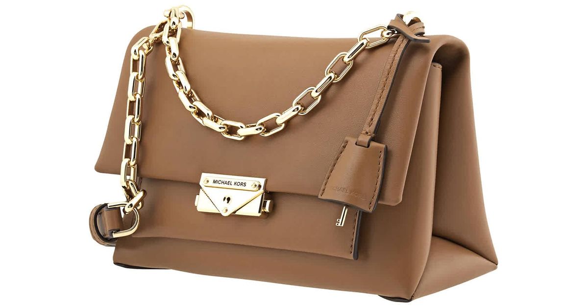 Michael Kors Suede Cece Extra Small Chain Crossbody Bag Acorn Lyst