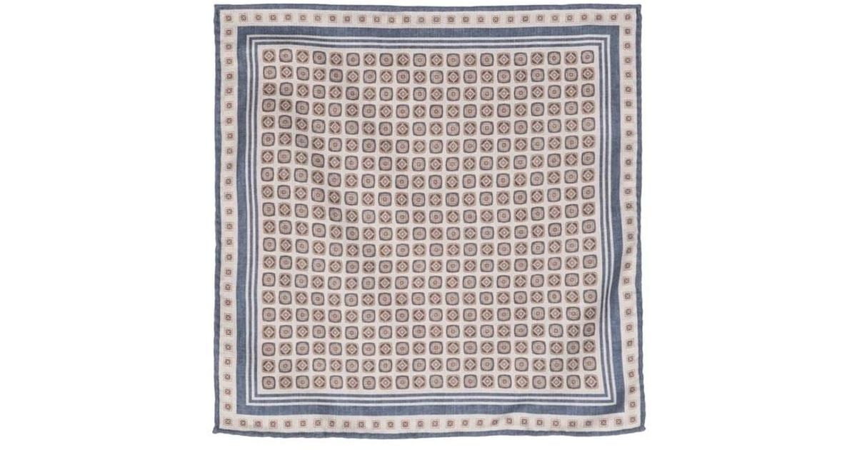 Brunello Cucinelli Patterned Pocket Square for Men | Lyst UK
