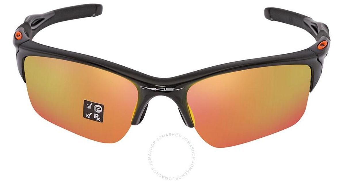 Oakley Half Jacket Xl Fire Iridium Polarized Sport Sunglasses