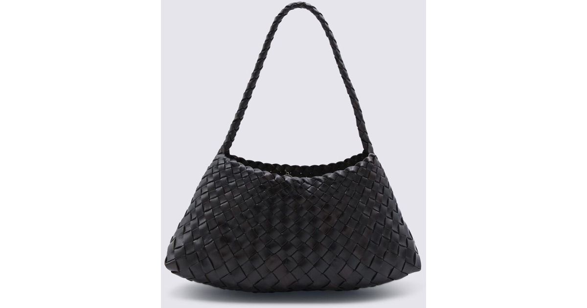 Dragon Diffusion Dark Leather Rosanna Shoulder Bag in Black | Lyst