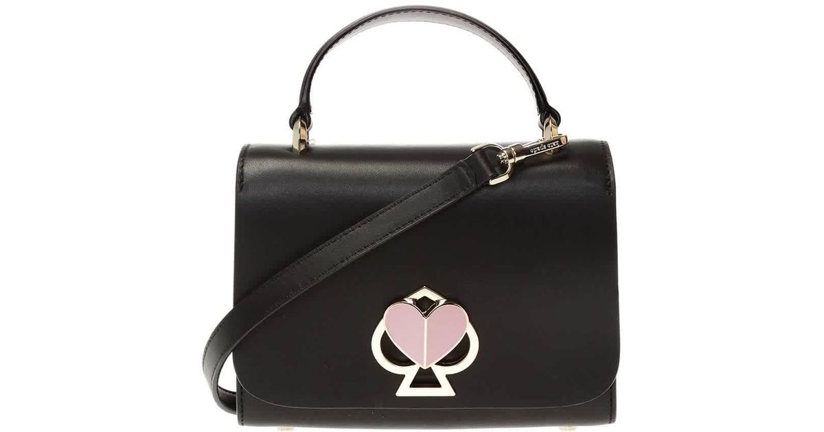 Kate Spade Leather Heart Lock Crossbody Bag in Black Lyst Australia