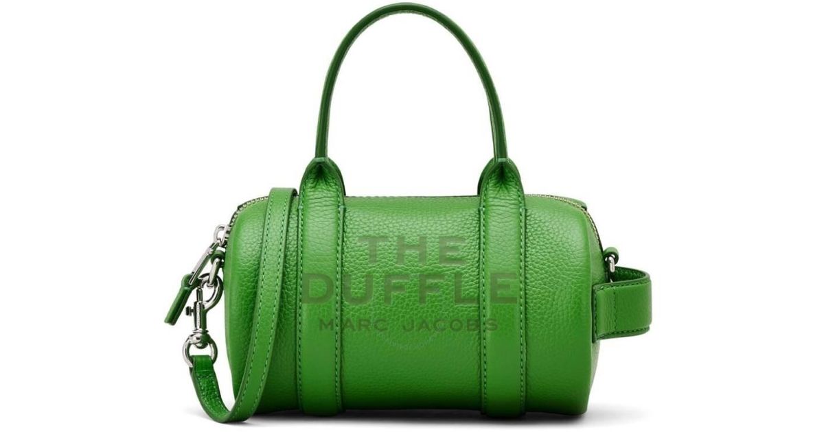 【カエル】キルティングレザーバッグ MARC JACOBS Marc Jacobs Kiwi The Mini Duffle Bag in Green | Lyst