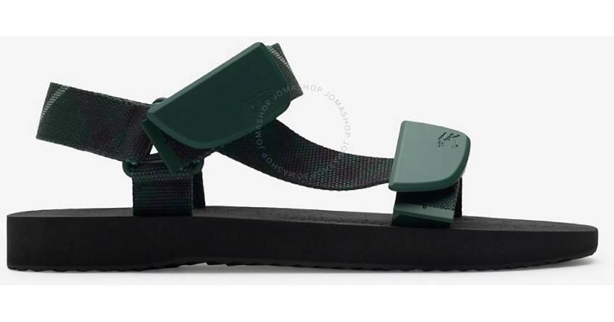 Burberry Check Trek Sandals, Brand Size 43 Us in Black for 