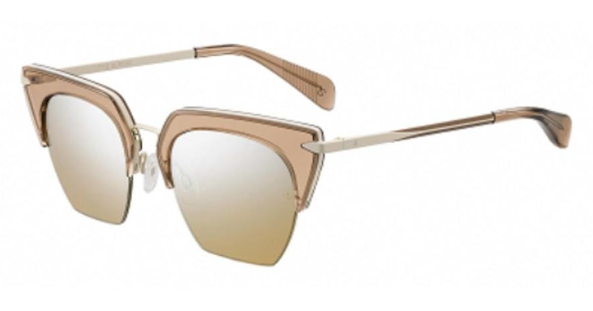 Rag & Bone Ladies Beige Cat Eye Sunglasses 1007/s 0pc2 T4 51 in Beige