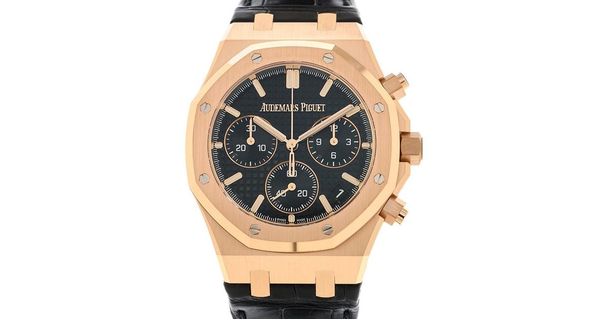 Ap royal oak chronograph black clearance