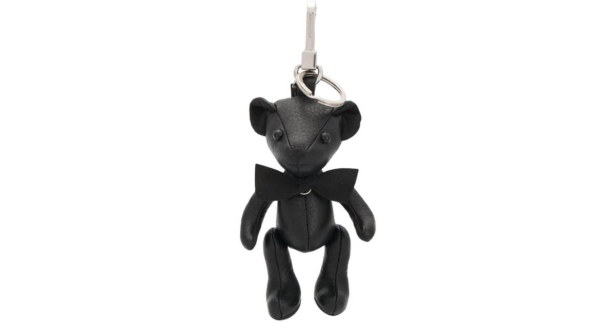 black leather teddy bear