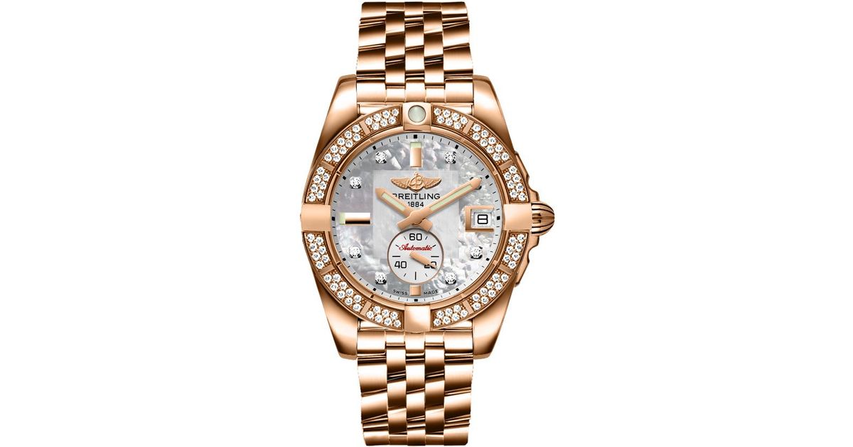 breitling galactic 36 automatic diamond ladies watch