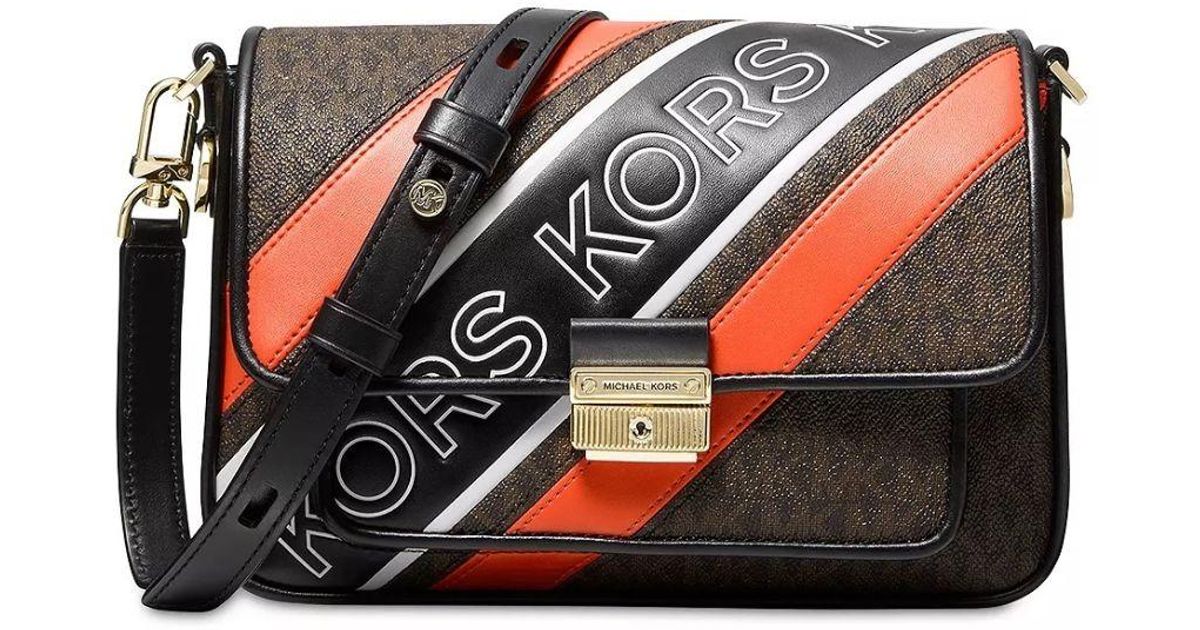 Michael Kors Signature Bradshaw Medium Messenger Crossbody Bag in