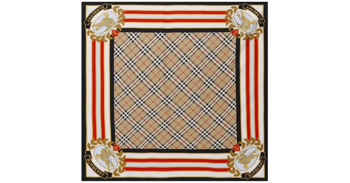 Archive scarf print silk square shop scarf