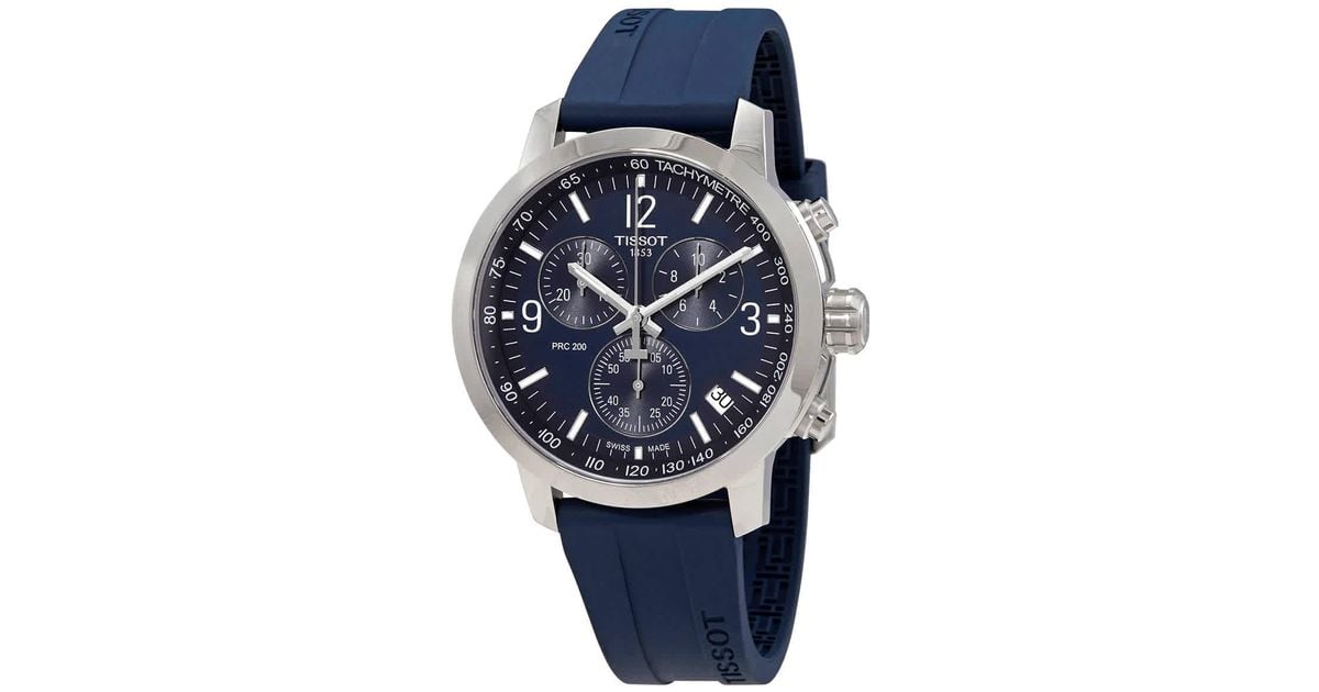 Tissot Prc 200 Chronograph Quartz Dial Watch 00 in Blue for Tissot Prc 200 Chronograph Quartz Dial Watch 00 in Blue for