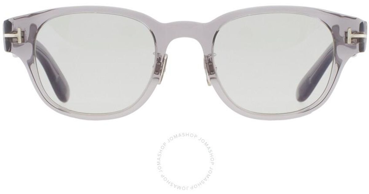 Tom Ford Light Oval Sunglasses Ft1041-d 20a 48 in Gray | Lyst