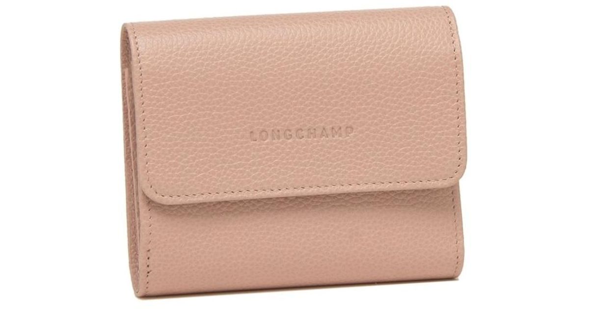 Longchamp Le Foulonne Compact Leather Wallet Lyst