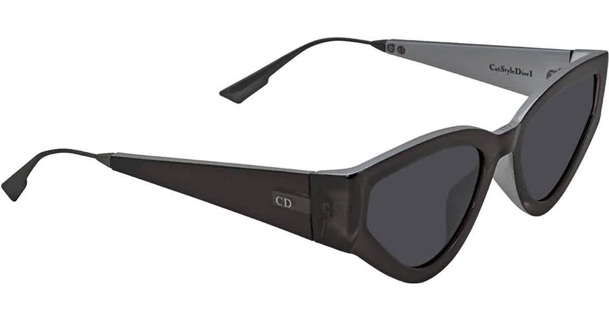 Dior Christian Gray Ar Cat Eye Ladies Sunglasses Catstyle1kb72k53 - Lyst