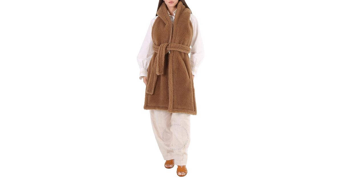 スカーフ MAX MARA 'Curvone' stole Brown Max Mara 'Curvone' Stole in Brown | Lyst