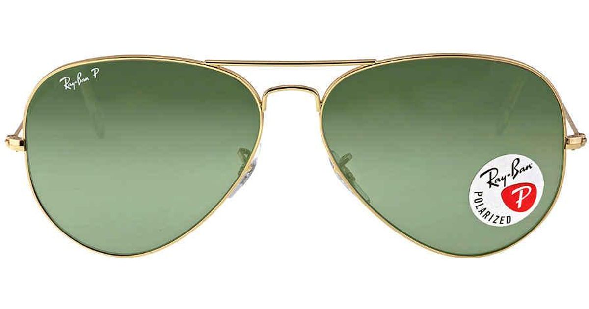 Ray Ban Ray Ban Aviator Green Polarized Lenses Sunglasses 001 58 62 14 For Men Lyst Ray Ban Ray Ban Aviator Green Polarized Lenses Sunglasses 001 58 62 14 For Men Lyst