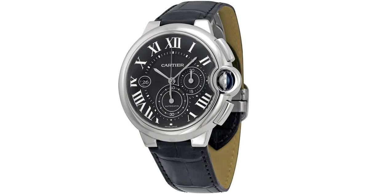Black Dial Chronograph Mens Watch 