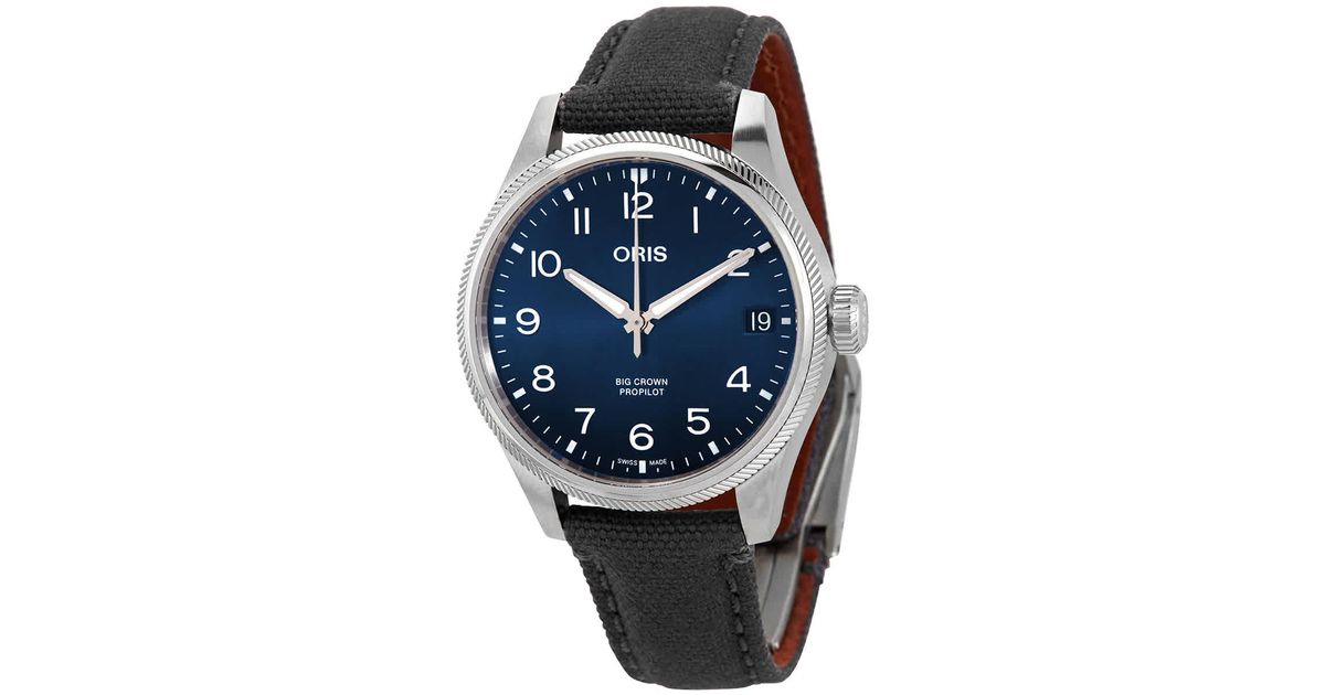 Oris Big Crown Propilot Date Automatic Blue Dial Watch 01 751 7761