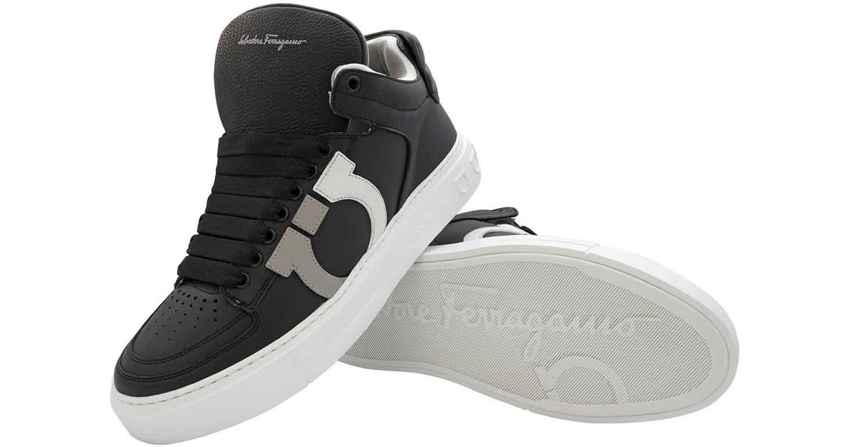 Ferragamo Salvatore Marvelous Gancini High-top Calf Leather