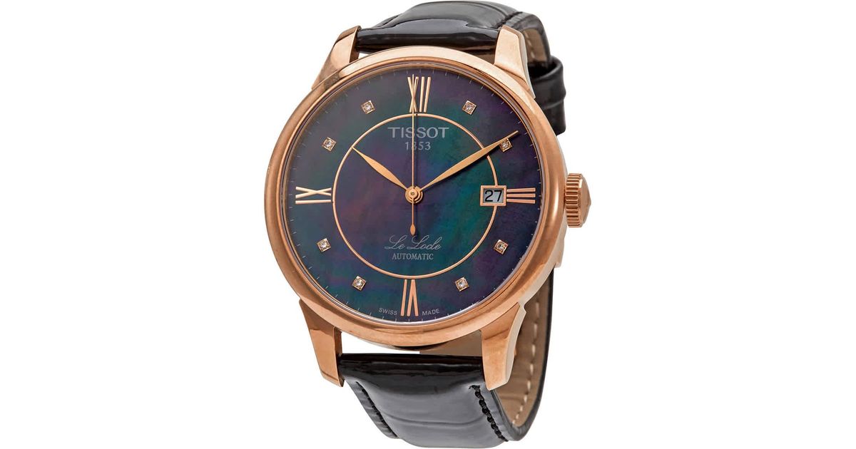 Pearl Diamond Dial Mens Watch 