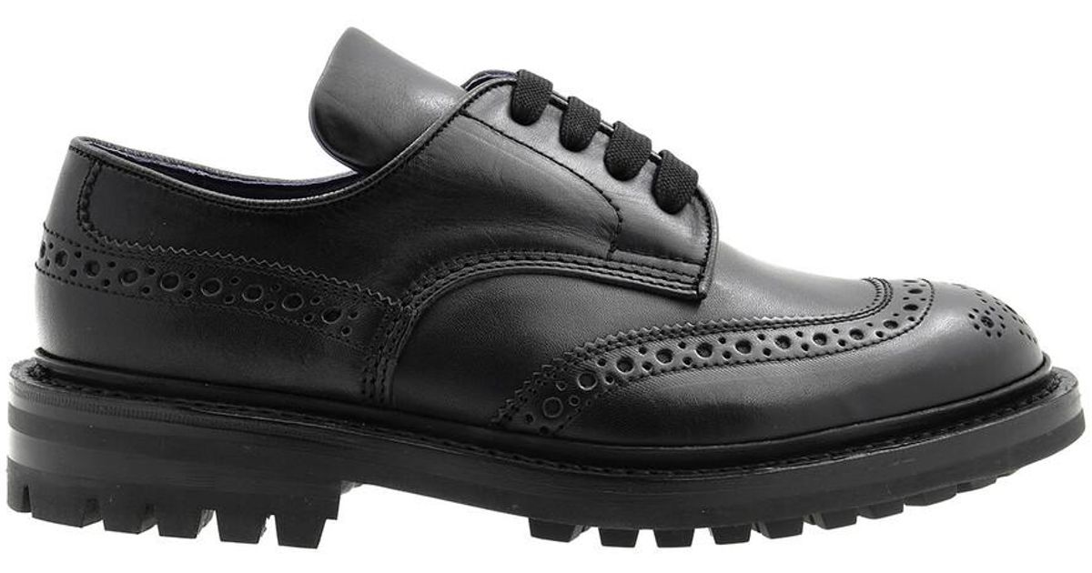 Burberry X Trickers Devon Almond Toe Comfort Derby Shoes, Brand
