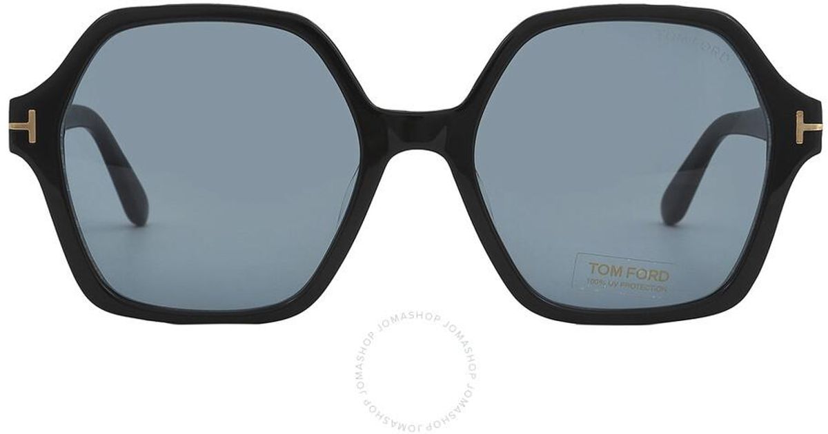 Tom Ford Romy Smoke Hexagonal Sunglasses Ft1032-f 01a 56 in Grey