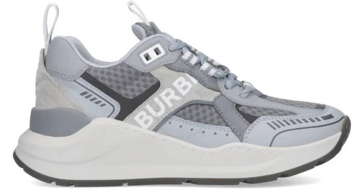 スニーカー BURBERRY Women Sneakers 8074743 BURBERRY UOMO Grey Burberry Sean 4 Panelled Low-top Sneakers in Gray | Lyst