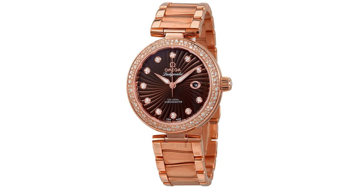 Omega De Ville Ladymatic 18kt Rose Gold 