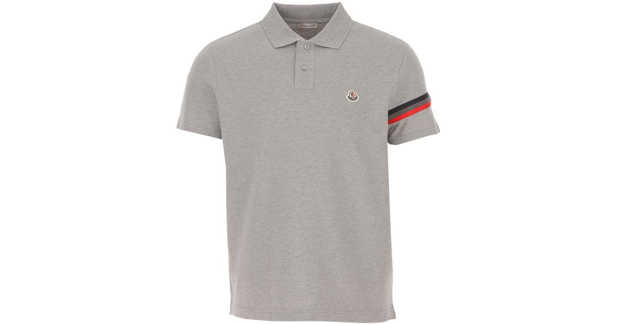 mens black moncler polo shirt