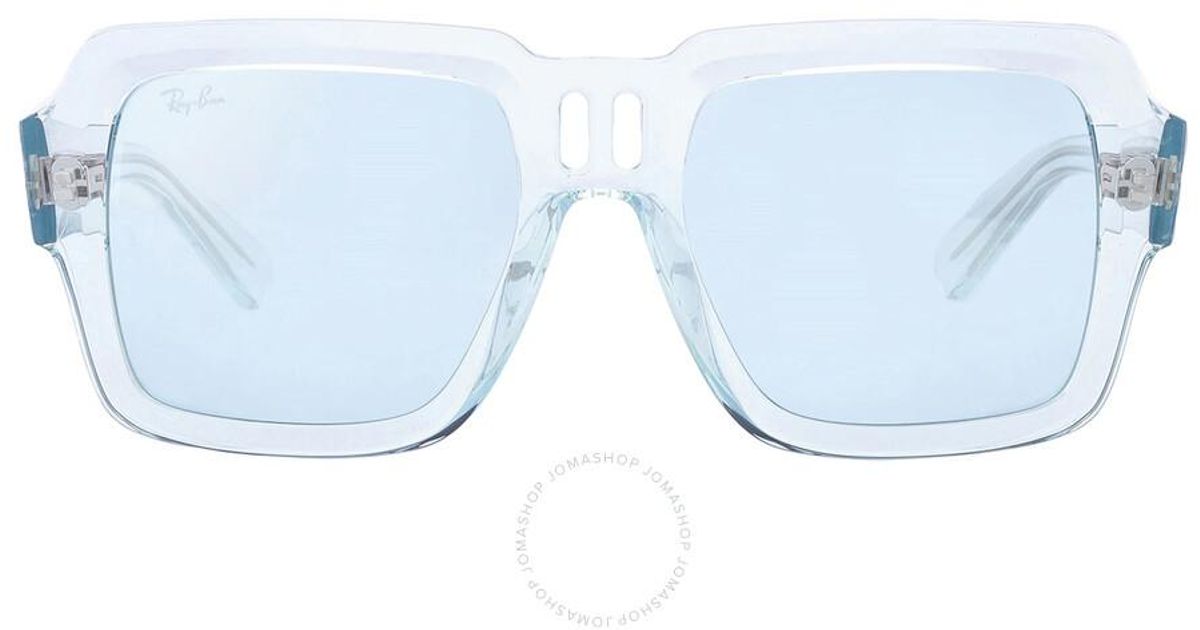 Ray-Ban Magellan Bio Based Blue Mirror Square Sunglasses Rb4408