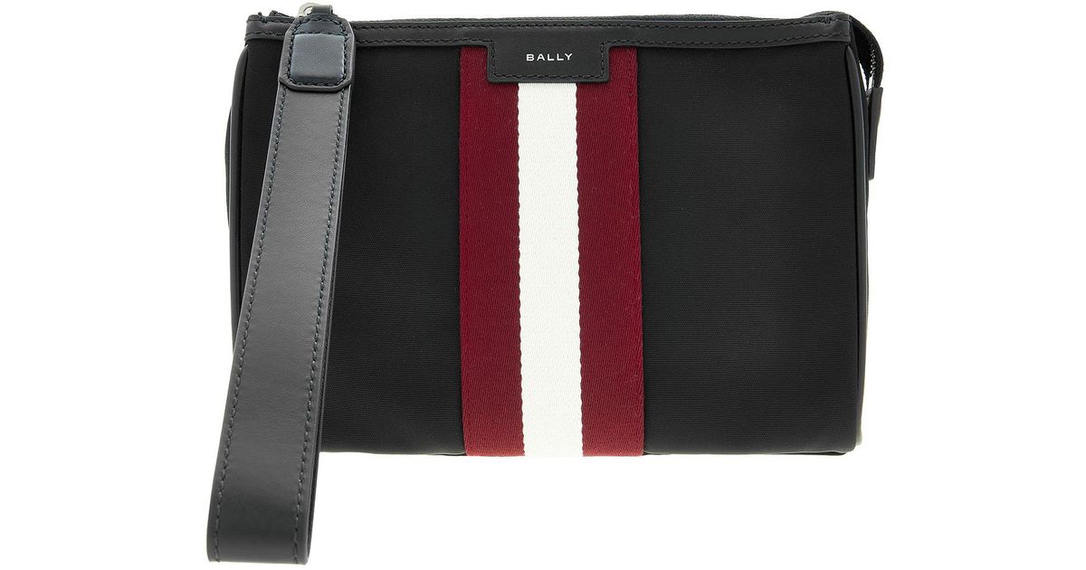 Bally Code Pouch in Black for Men | Lyst UK