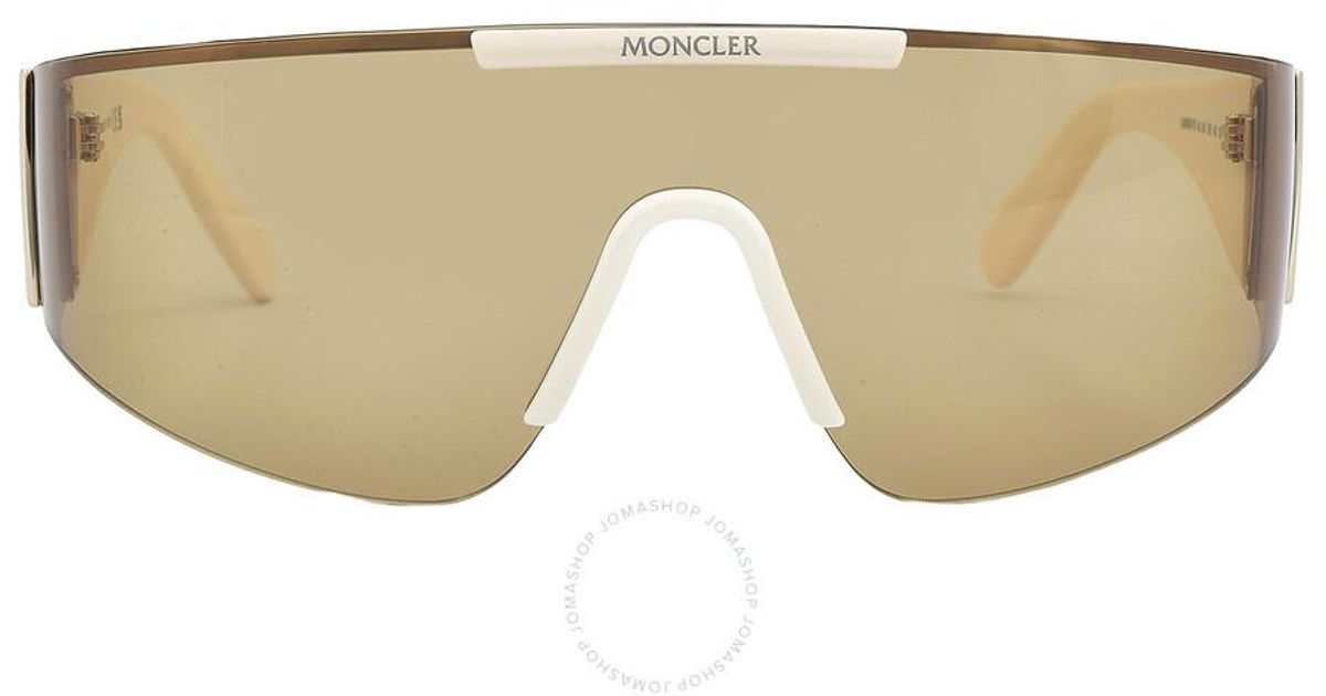 Moncler Ombrate Honey Shield Sunglasses Ml0247 25e 00 in Natural  