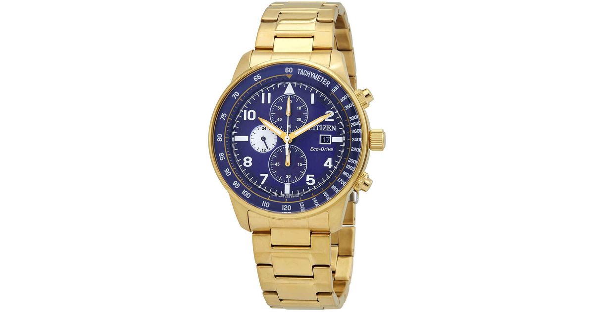 citizen gold watch black face
