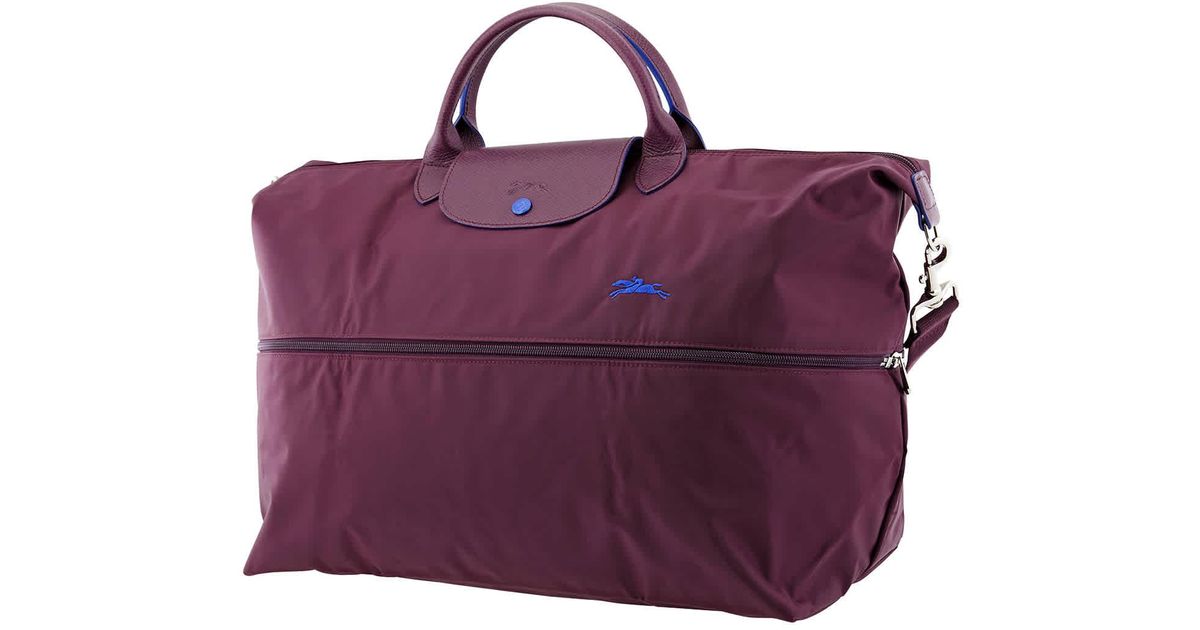 Longchamp Synthetic Purple Le Pliage Club Expandable Travel Bag Lyst