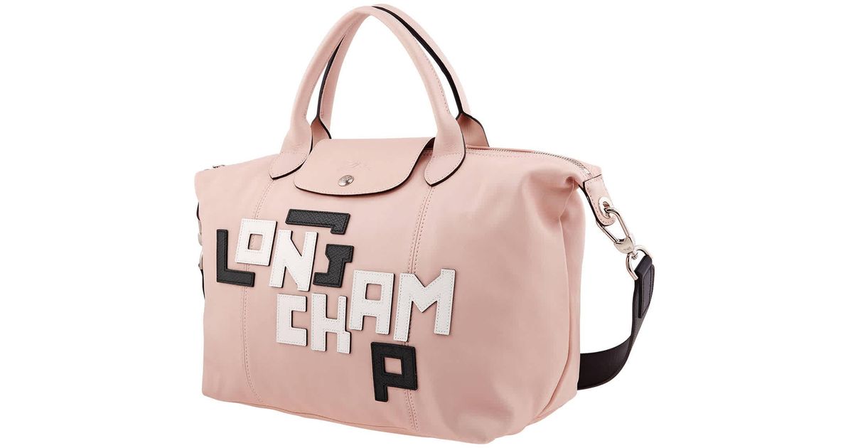 Longchamp Le Pliage Cuir Lgp Tote Bag in Pink Lyst Australia