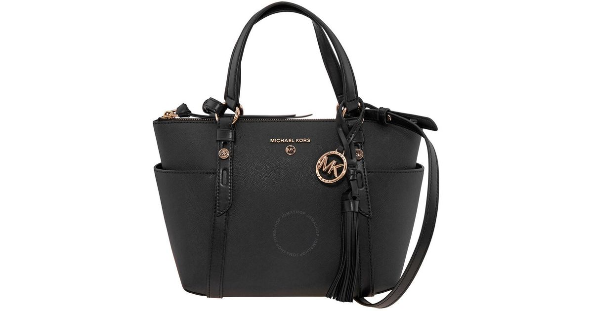 Michael Kors Nomad Small Leather Bag in Black Lyst UK