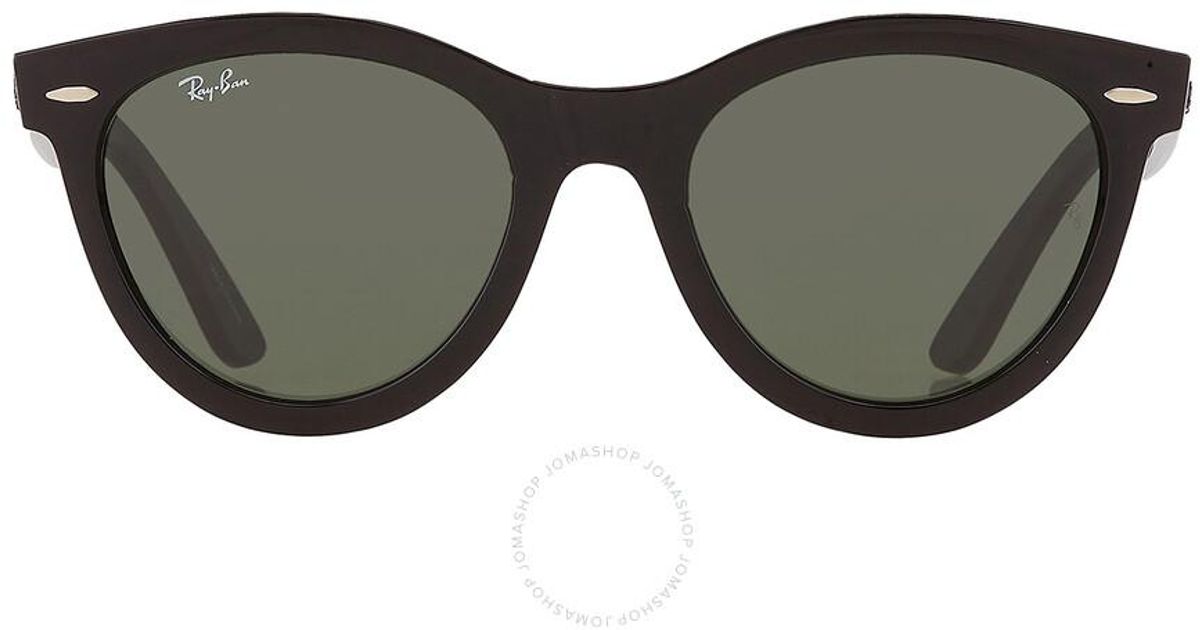 Ray-Ban Wayfarer Way Green Round Sunglasses Rb2241 901/31 54 in