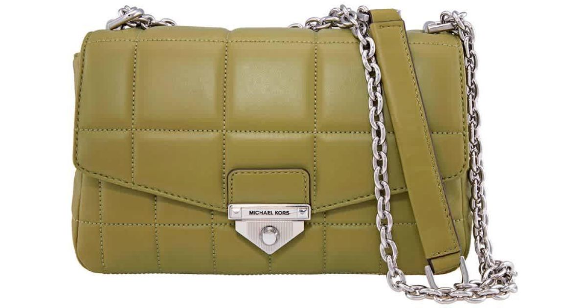 Michael Kors Soho Large Quilted Leather Shoulder Bag in Green Lyst
