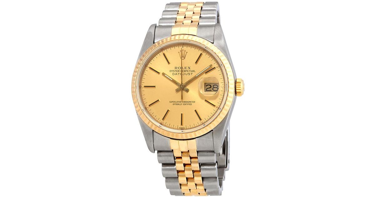 rolex oyster 2 tone