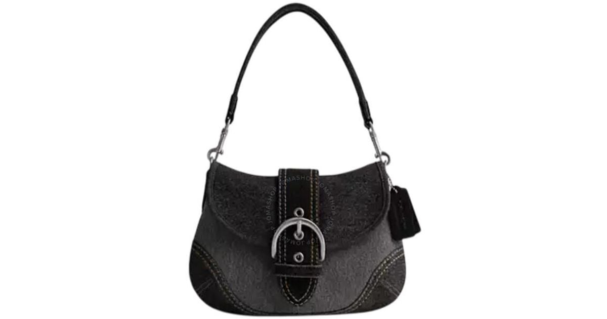Coach Soho Demi Flap Shoulder Bag Black