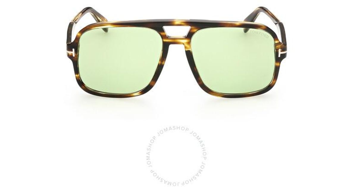 Tom Ford Falconer Green Navigator Sunglasses Ft0884 52n 60 for Men