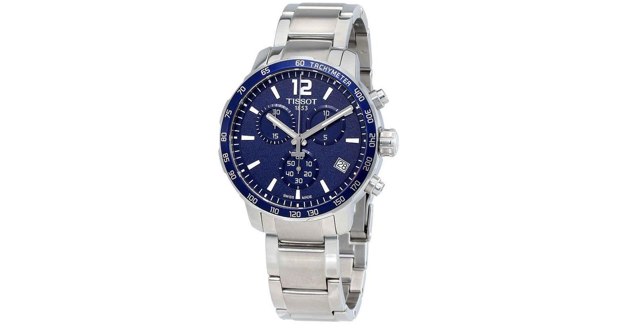 tissot quickster chronograph blue