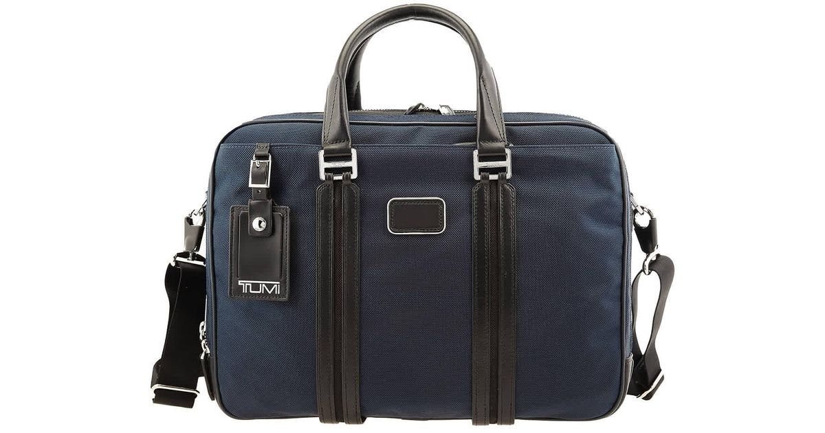 Tumi Jarvis Laptop Briefcase in Blue | Lyst