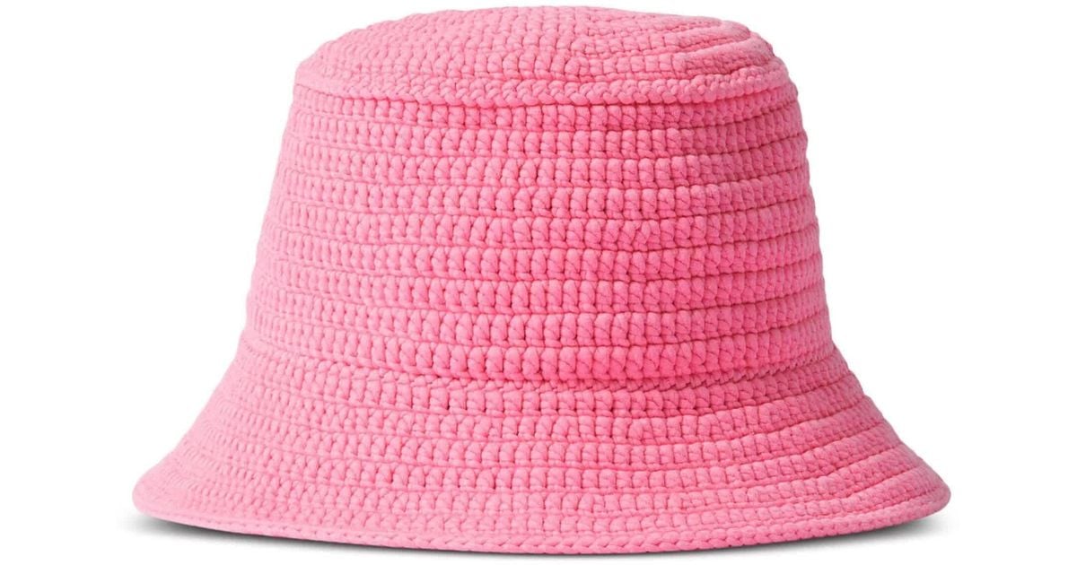 Burberry Pink Logo Bucket Hat