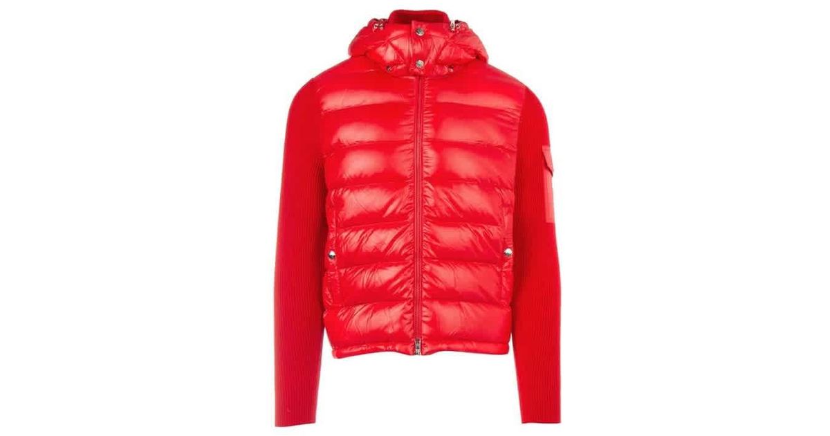 moncler mens red jacket