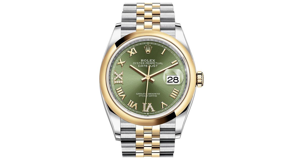 Rolex Datejust 36 Automatic Olive Green 