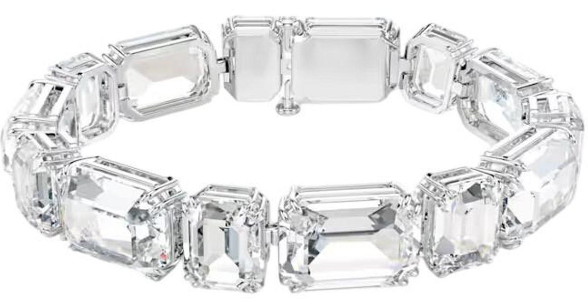 Swarovski Millenia Tennis Bracelet, Size Medium in Metallic | Lyst