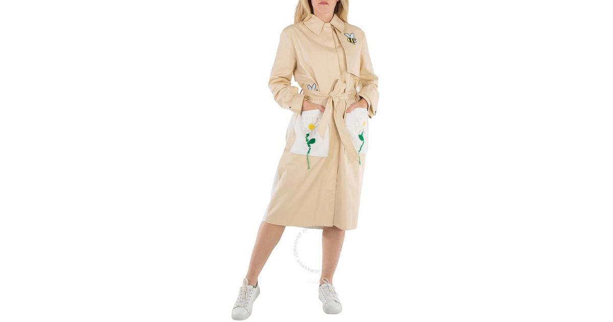 Mira Mikati X Javier Calleja Belted Trench Coat in Natural Lyst UK